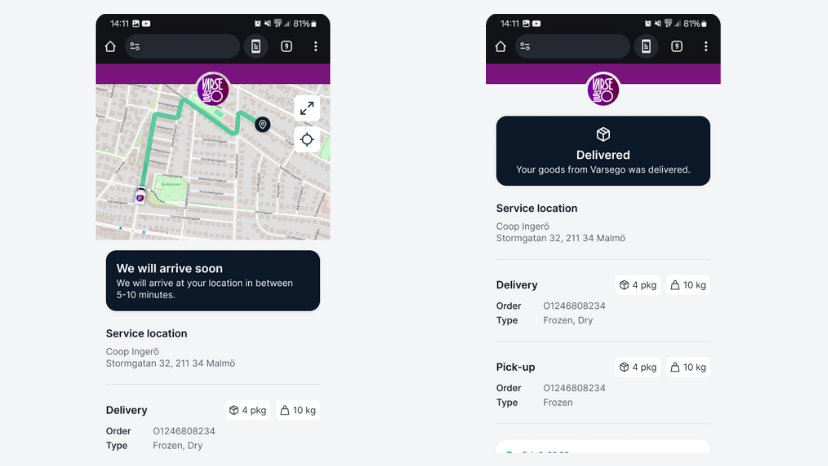 Customer interface
